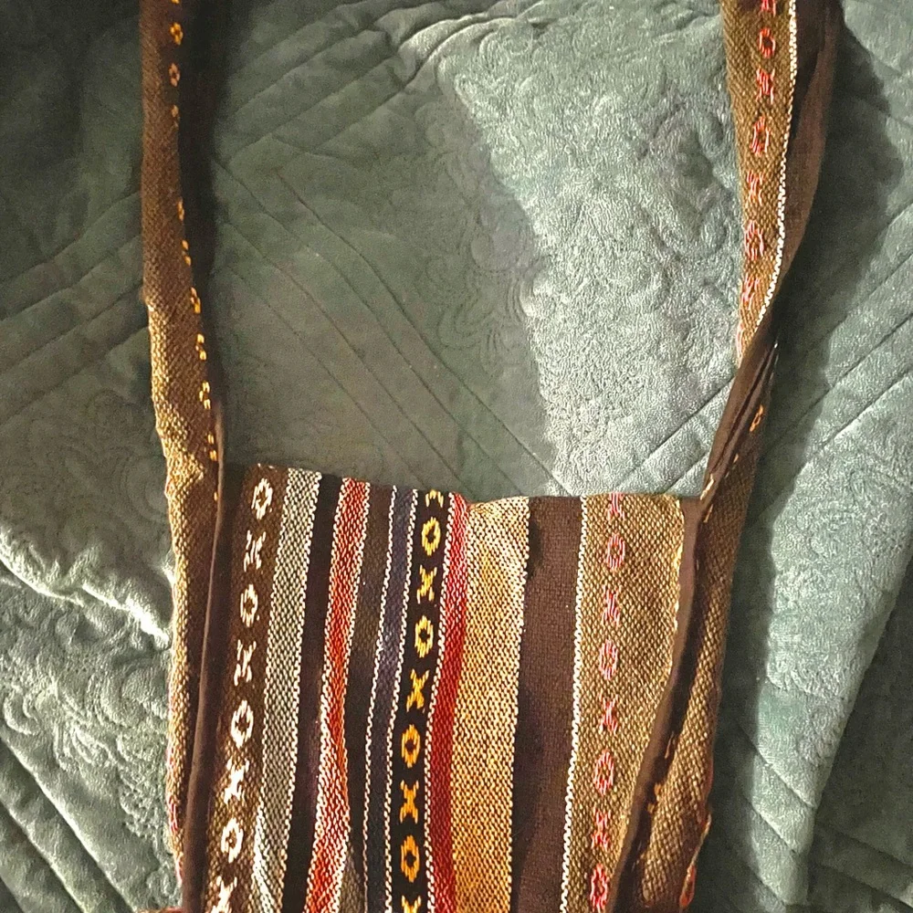 Multicolor Woven Baja Shoulder Bag - Picture 4 of 4